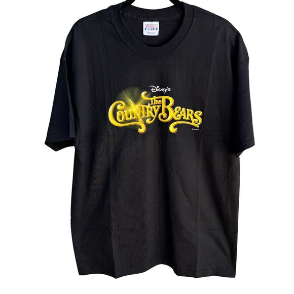 Disneys The Country Bears 2002 Tour Black Graphic T-Shirt Hanes Beefy-T New L - Picture 1 of 10